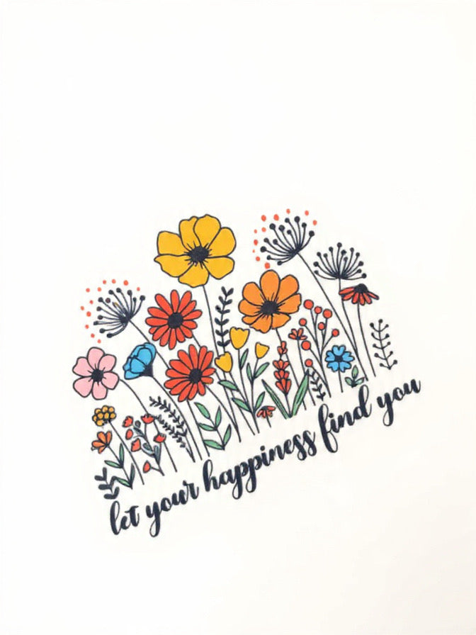 Let happiness find you t-shirt💙🦋