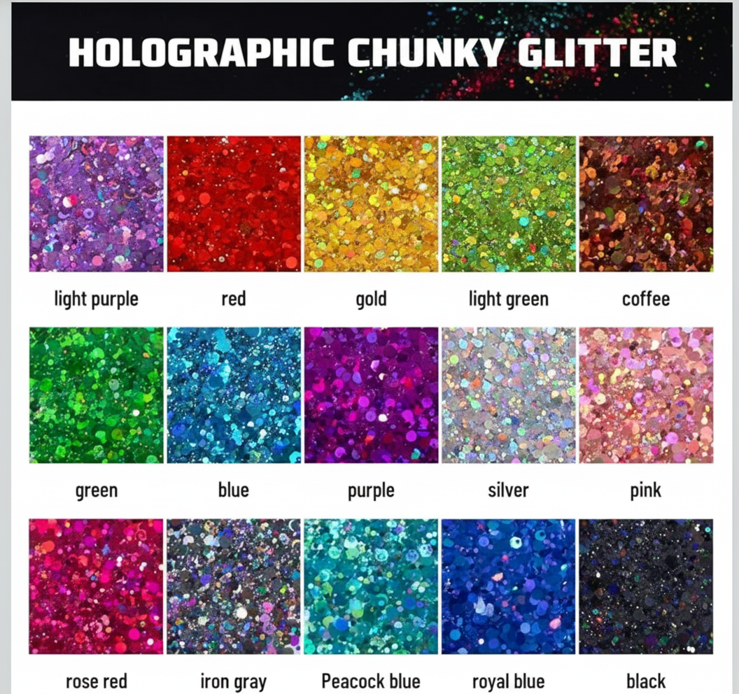 Holographic Chunky Glitter