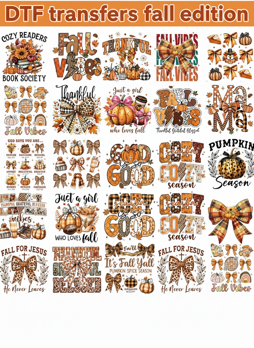 “FALL EDITION” Designs for Snow Globe Cups