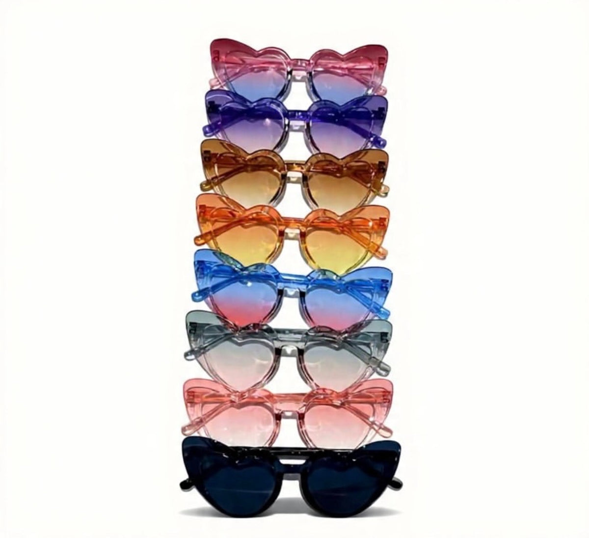 Luxury Heart Frame Statement SunglassesH