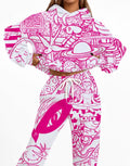Dreamscape Pink Graphic Streetwear Set