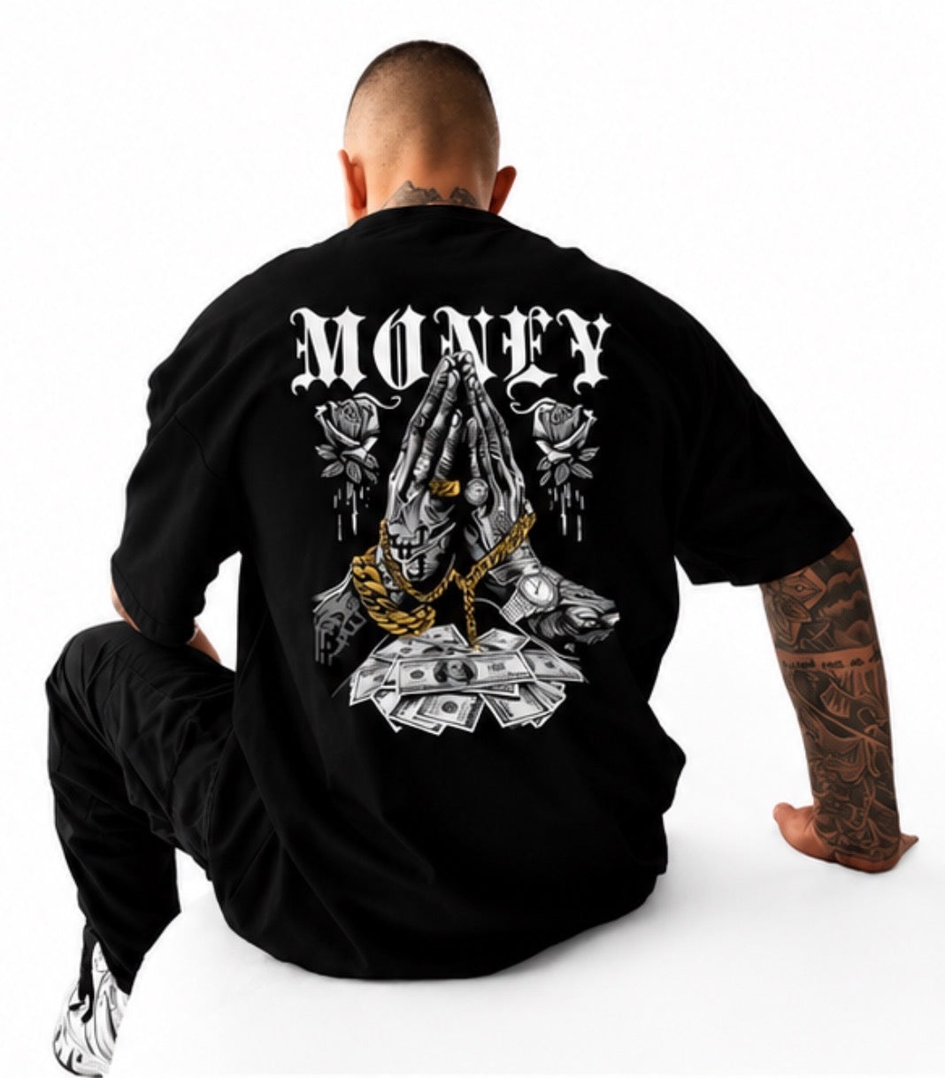 Money Mindset Oversized Graphic Tee